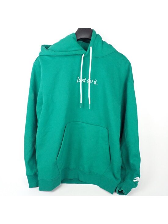 Nike Other - Nike Sportswear Heavyweight Hoodie Men’s Medium Teal Green Just Do It JDI Stitch